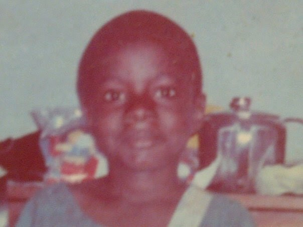 A childhood photograph of Leslie