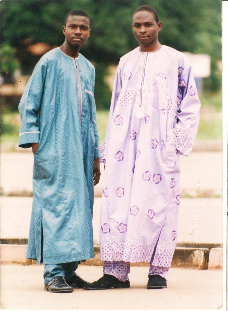 Leslie and a friend in traditional dress